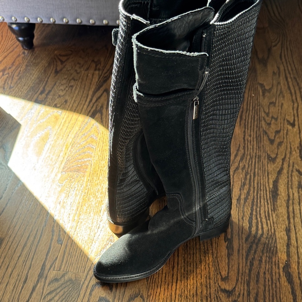 New without tags Aquatalia Black Knee High Boots size 9 - Picture 2 of 7